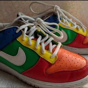 Rainbow youth nike shoes